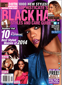 black hair style magzines
