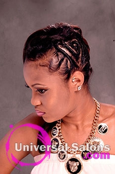 Pamela Webster's "Twist with a Dry Wave" and Braids Hairstyle