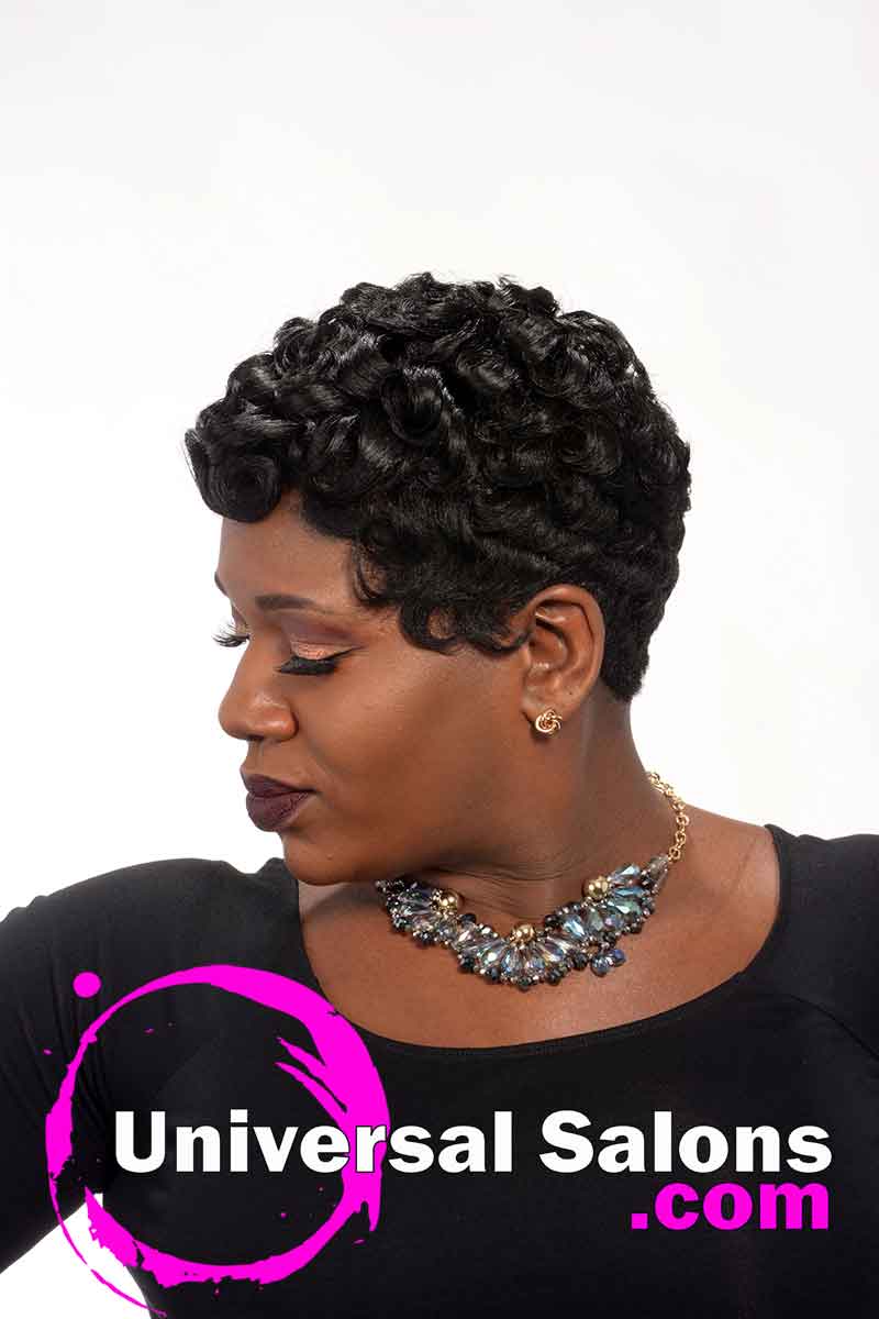 Short Pin Curls Hairstyle By Octavia Bonnette